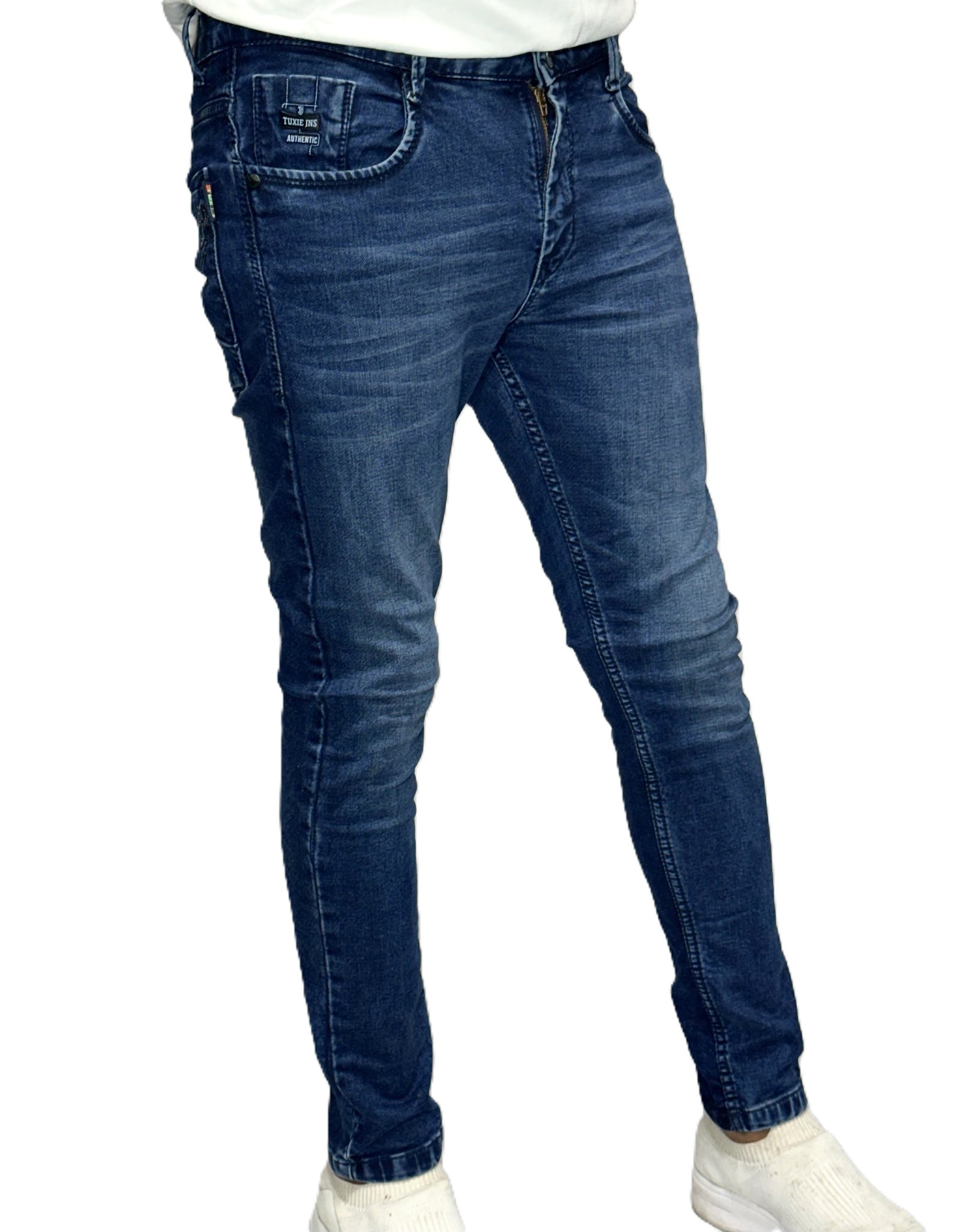 Stretch ankle length jeans